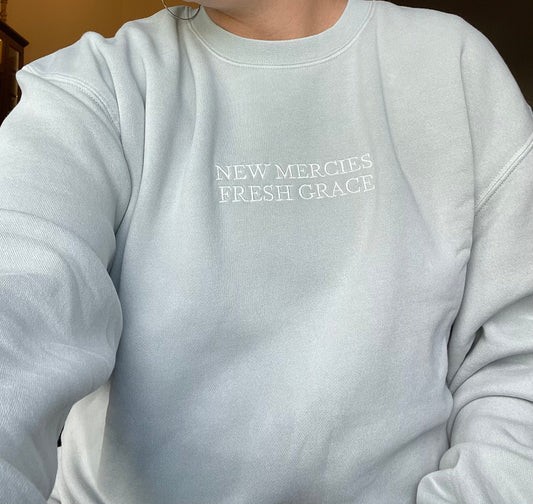 New Mercies Fresh Grace Crewneck