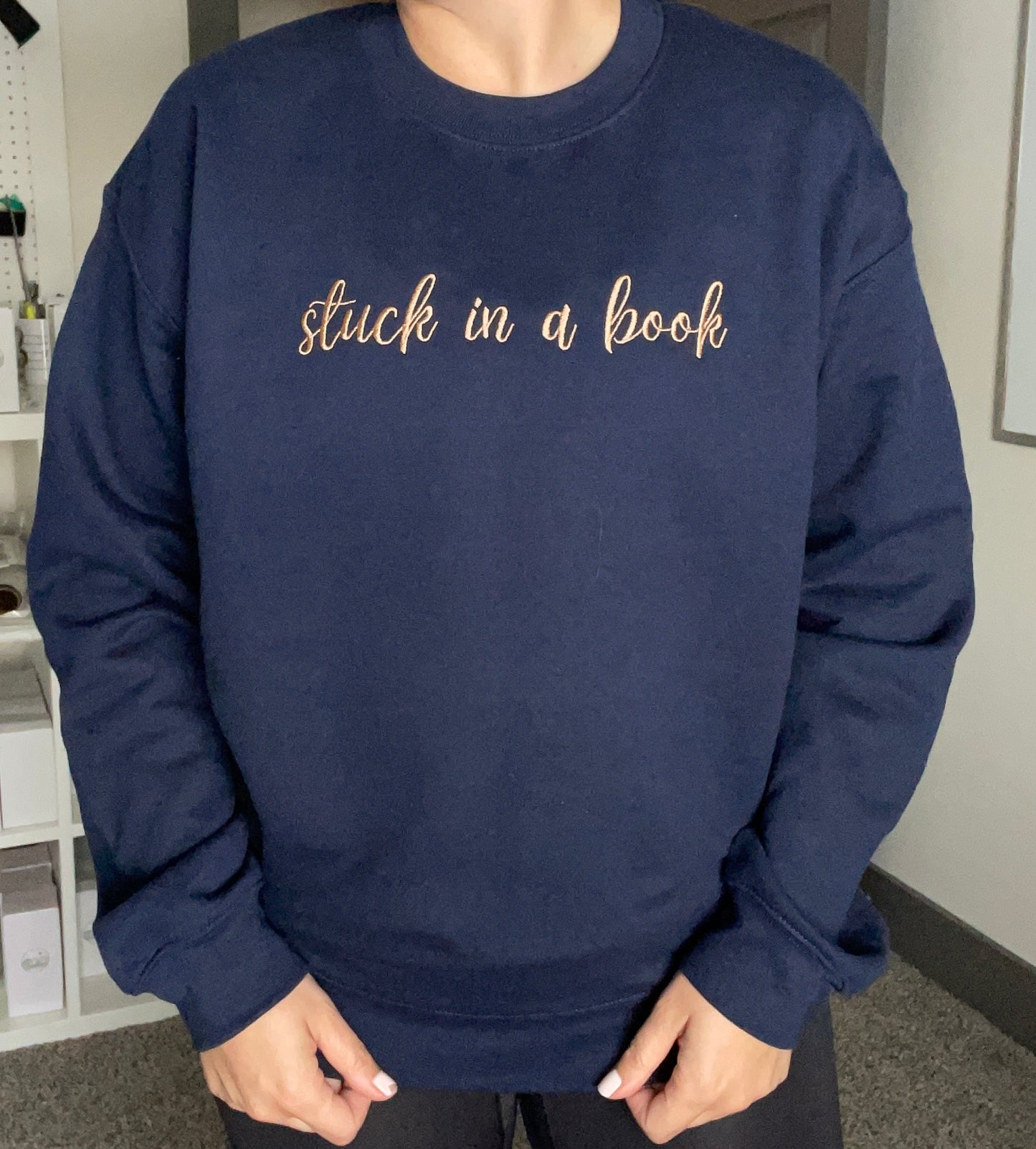 Stuck In A Book Crewneck